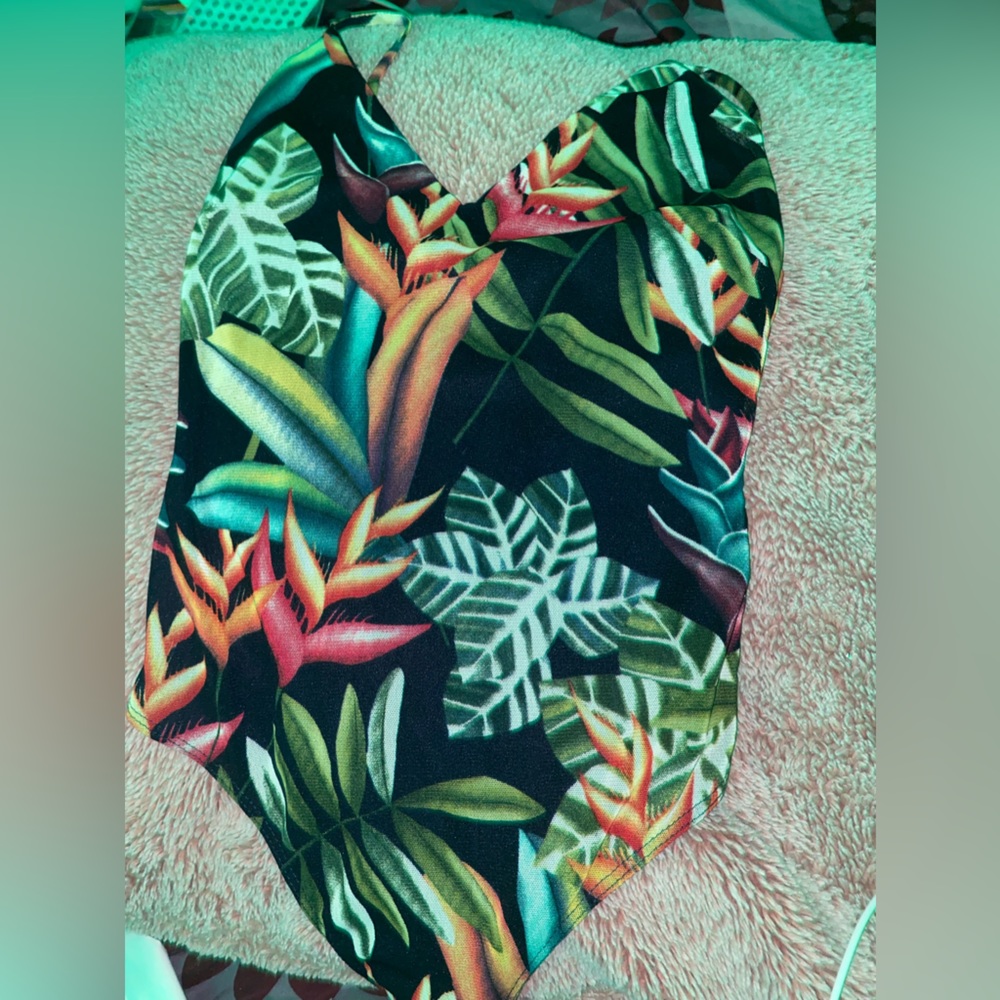 Blue Tropical Bodysuit.